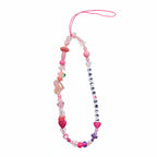 Colorful beaded "Taylor Swift" phone charm with green gummy bear charm – product view